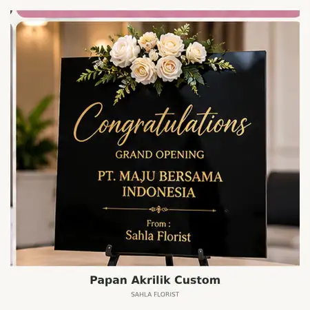 Papan Bunga Akrilik Gading Serpong Cbd